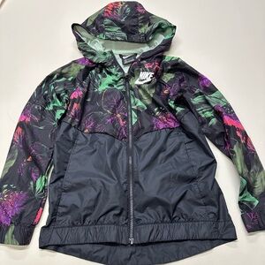 Nike Girls youth L jacket top hood wind jacket